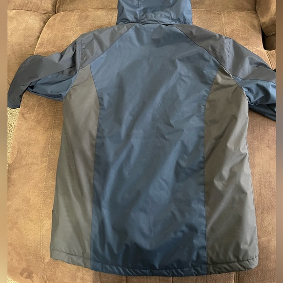 Free Country Men’s Winter Hooded Two Toned Coat Size Small - Picture 2 of 8